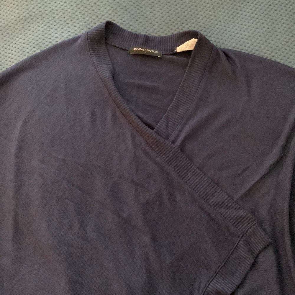Banana Republic Navy poncho